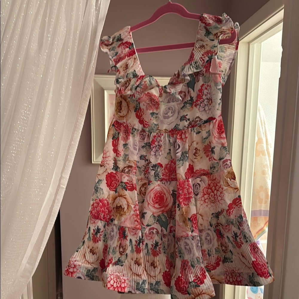 Floral Ruffle Dress - Picture 1 of 4